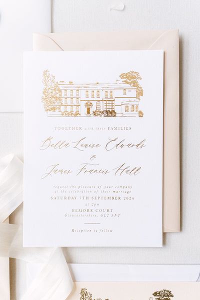 Adding Venue Illustrations to your Wedding Invitations